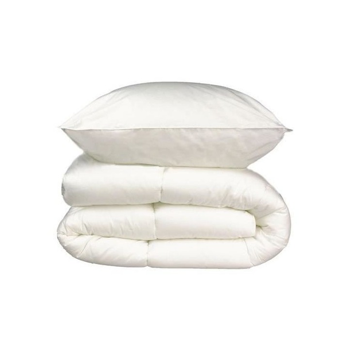 Pack linge de lit Microfibre - 1 Couette chaude 140x200 cm + 1 Oreille
