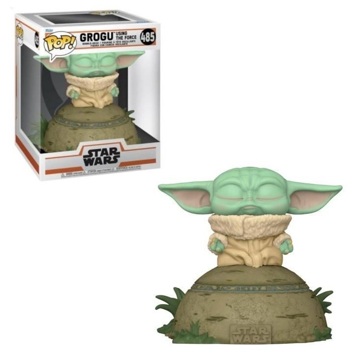 Figurine Funko Pop! Deluxe : Mandalorian - The Child Using the Force(S