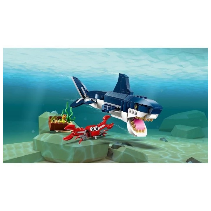 LEGO Creator 3-en-1 31088 Les Créatures Sous-Marines, Figurines Anima