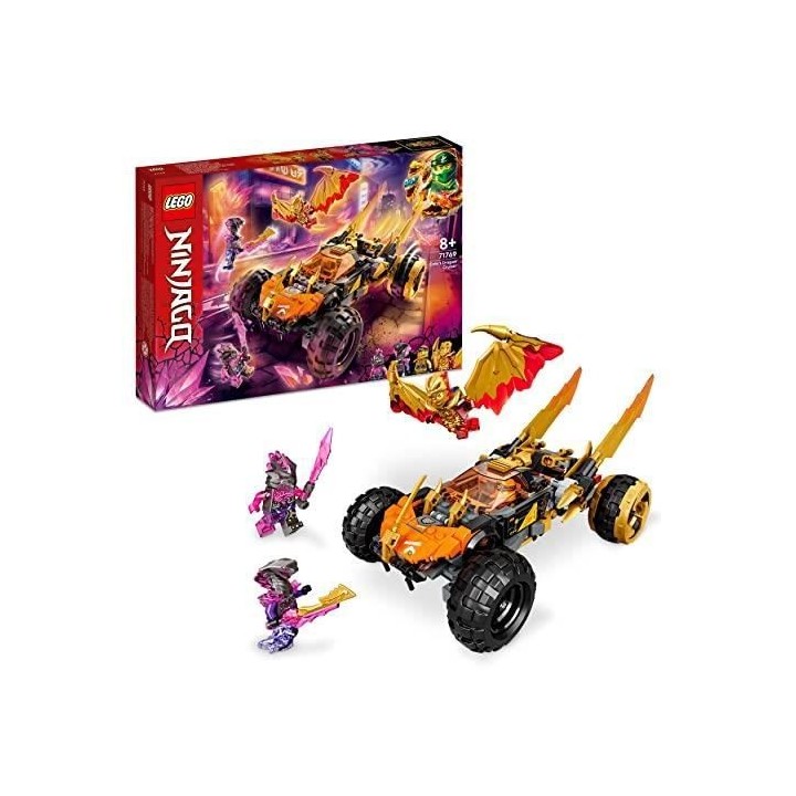 LEGO NINJAGO 71769 Le Bolide Dragon de Cole, Jouet de Voiture et Figur