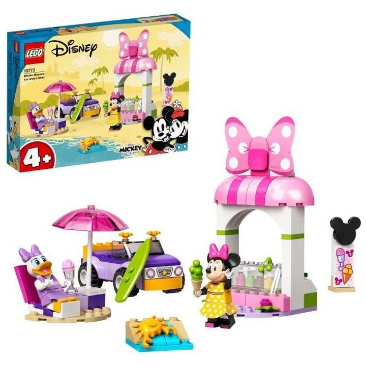 LEGO 4+ 10773 Disney Le magasin de glaces de Minnie Mouse avec Figurin