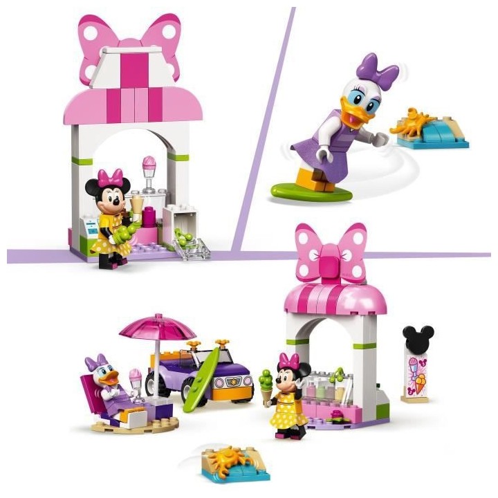 LEGO 4+ 10773 Disney Le magasin de glaces de Minnie Mouse avec Figurin