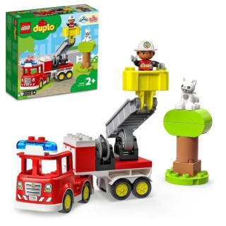 LEGO DUPLO Town 10969 Le Camion de Pompiers, Jouet Enfants 2 Ans, avec