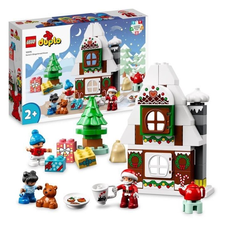 LEGO DUPLO 10976 La Maison en Pain d'Épices du Pere Noël, Jouet Enfa