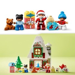 LEGO DUPLO 10976 La Maison en Pain d'Épices du Pere Noël, Jouet Enfants 2 Ans