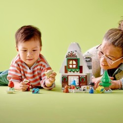 LEGO DUPLO 10976 La Maison en Pain d'Épices du Pere Noël, Jouet Enfants 2 Ans