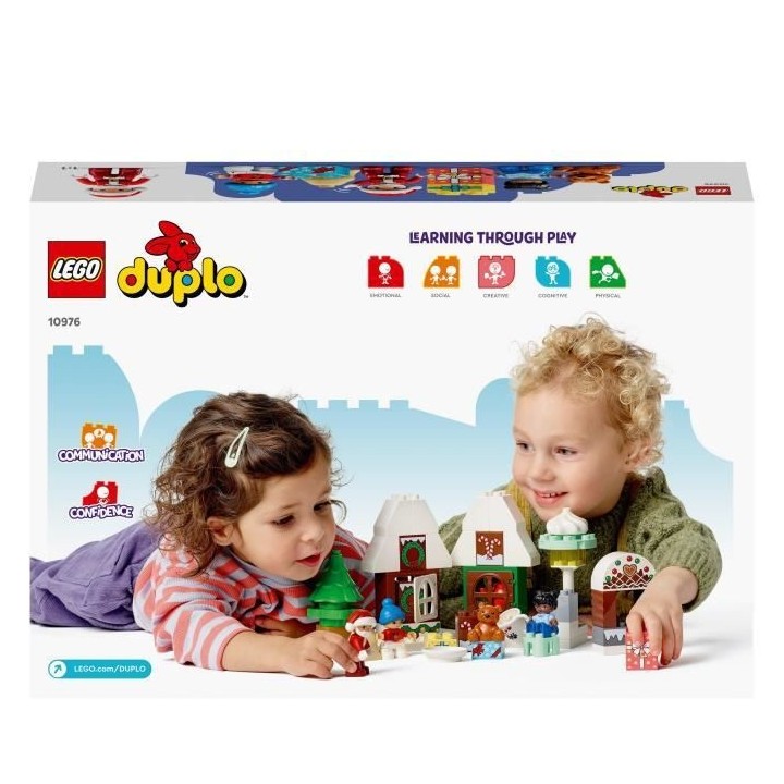 LEGO DUPLO 10976 La Maison en Pain d'Épices du Pere Noël, Jouet Enfa