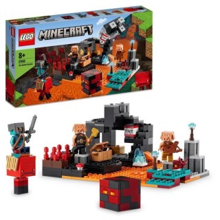 LEGO 21185 Minecraft Le Bastion du Nether, Jouet des 8 Ans, avec Figur