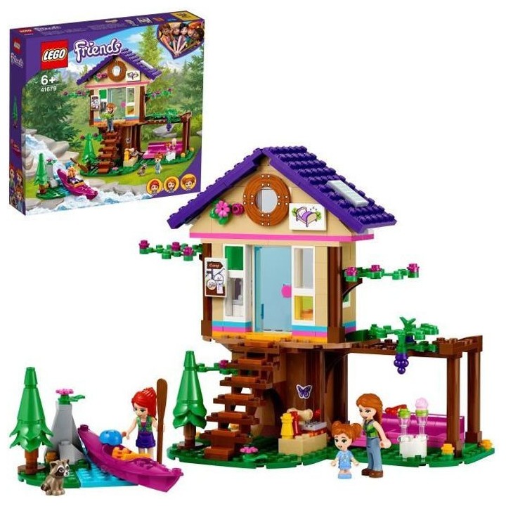 LEGO 41679 Friends La maison dans la foret avec Mia, Figurine Animal R