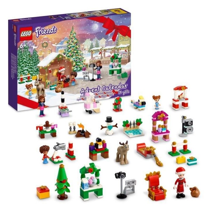 LEGO Friends 41706 Le Calendrier de l'Avent 2022, Jouet et Figurines,
