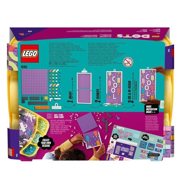LEGO 41951 DOTS Tableau a Messages, Affiches Personnalisables Pour Por