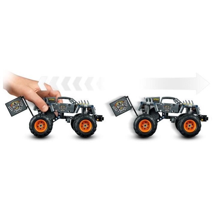 LEGO Technic 42119 Monster Jam Max-D, Jouet Truck, Quad, Cascade de Vo