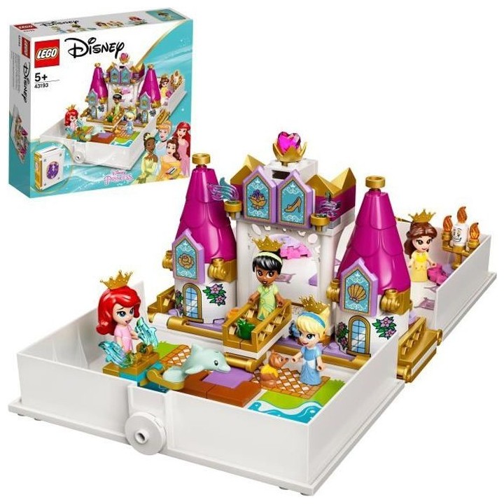 LEGO 43193 Disney Les Aventures d'Ariel, Belle, Cendrillon et Tiana da