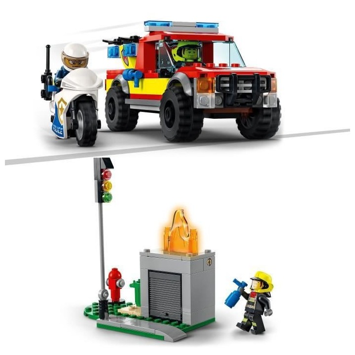 LEGO 60319 City Fire Le Sauvetage Des Pompiers et La Course-Poursuite