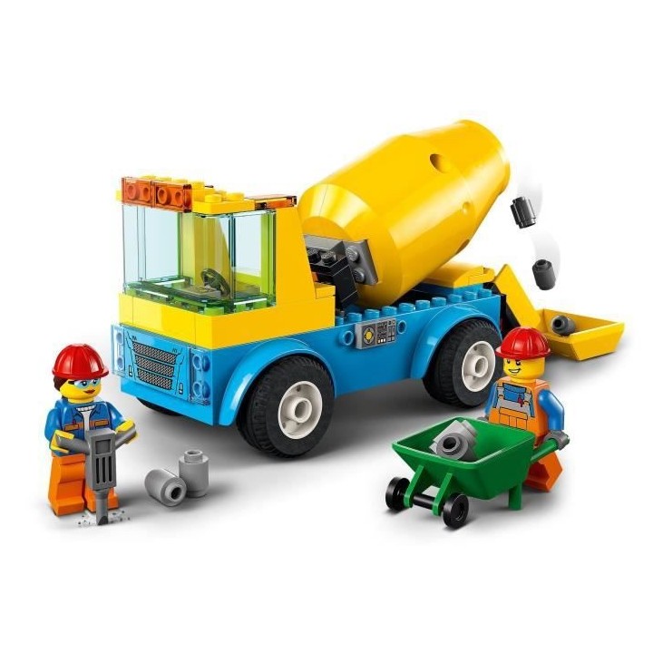 LEGO 60325 City Great Vehicles Le Camion Bétonniere, Jouet Véhicules