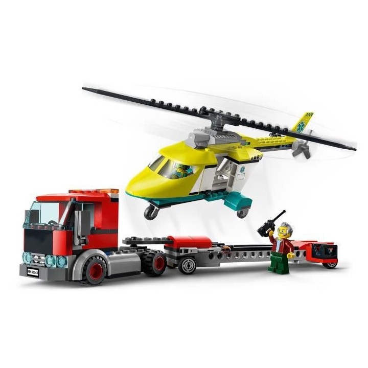 LEGO 60343 City Great Vehicles Le Transport de L'Hélicoptere de Secou
