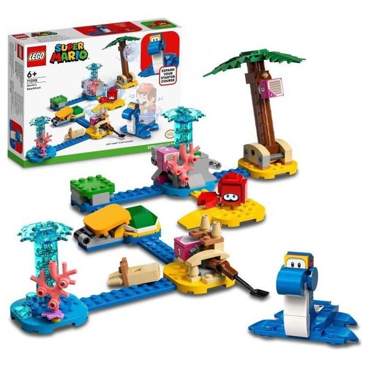 LEGO 71398 Super Mario Ensemble d'Extension Le Bord de Mer de Dorrie,