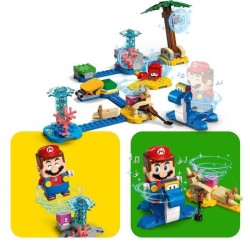 LEGO 71398 Super Mario Ensemble d'Extension Le Bord de Mer de Dorrie, Jouet de Construction avec Crabe pour Enfants +6 Ans