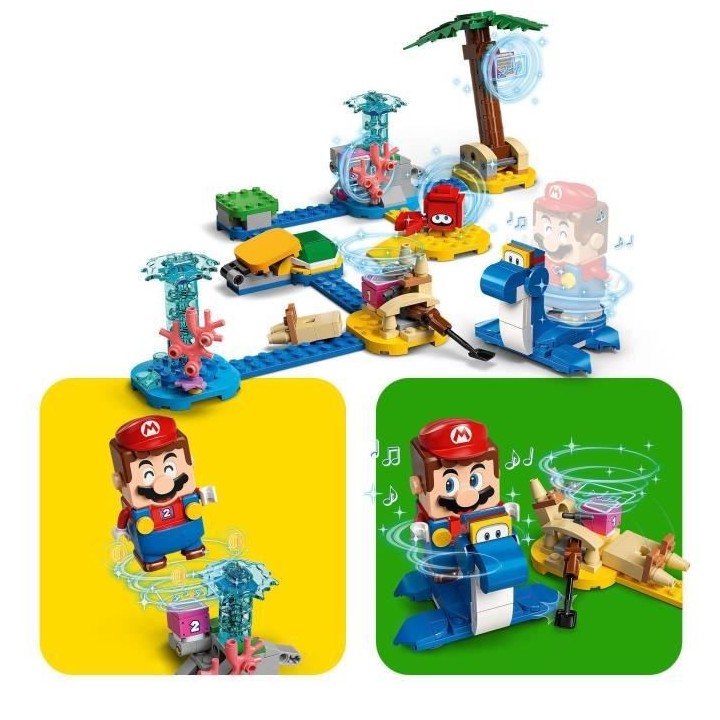 LEGO 71398 Super Mario Ensemble d'Extension Le Bord de Mer de Dorrie,