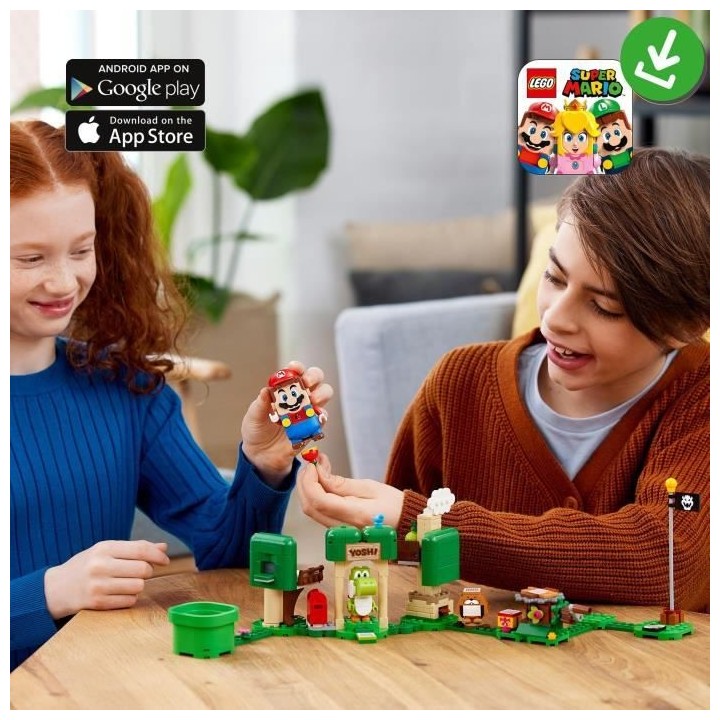 LEGO Super Mario 71406 Ensemble d'Extension La Maison Cadeau de Yoshi,