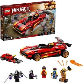 LEGO NINJAGO 71737 Le Chargeur Ninja X-1, Jouet de Voiture et Moto, 5