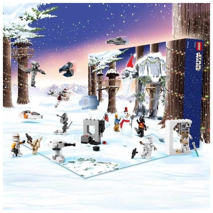LEGO Star Wars 75340 Le Calendrier de l'Avent 2022, 24 Mini-Jouets, Ca
