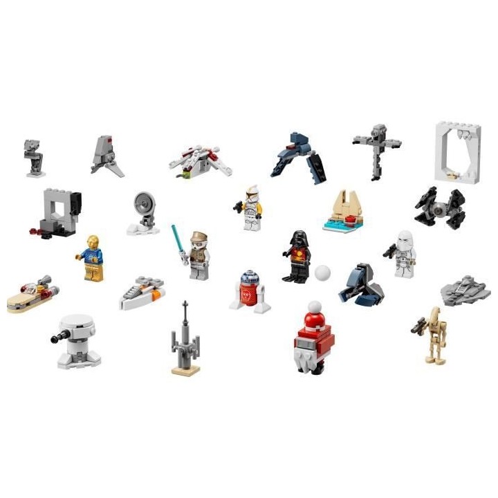 LEGO Star Wars 75340 Le Calendrier de l'Avent 2022, 24 Mini-Jouets, Ca