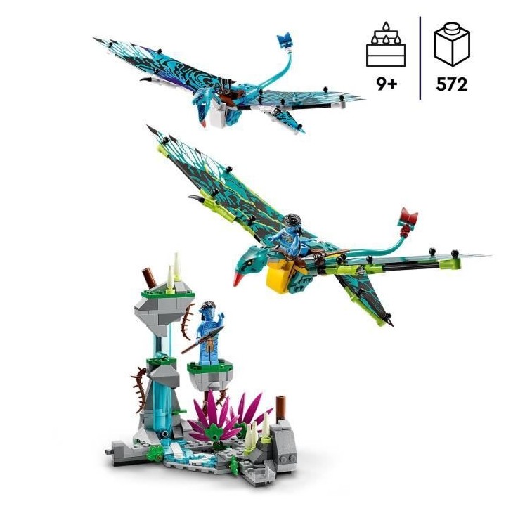 LEGO Avatar 75572 Le Premier Vol en Banshee de Jake & Neytiri, Jouet P