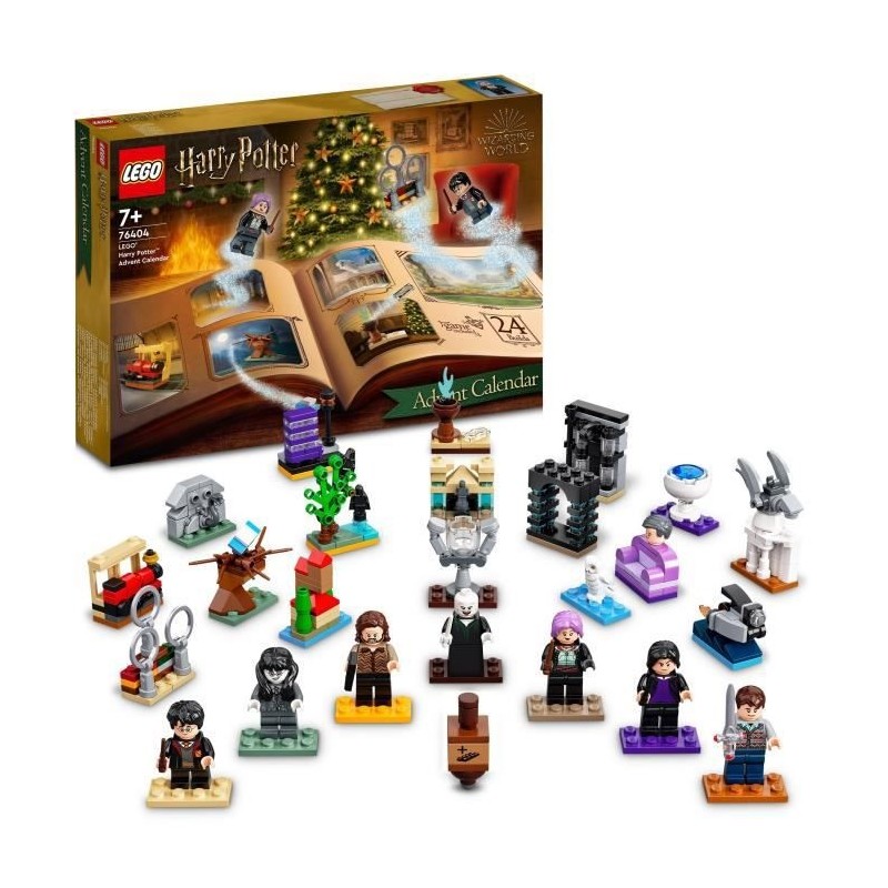 LEGO Harry Potter 76404 Le Calendrier de l'Avent 2022, 24 Mini-Jouets, avec Jeu de Société