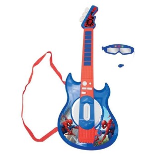 SPIDER-MAN - Guitare Électronique Lumineuse avec lunettes équipées