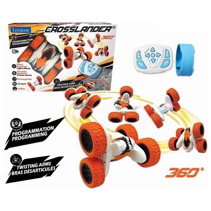 LEXIBOOK - CROSSLANDER - Voiture télécommandée tout-terrain lumineu