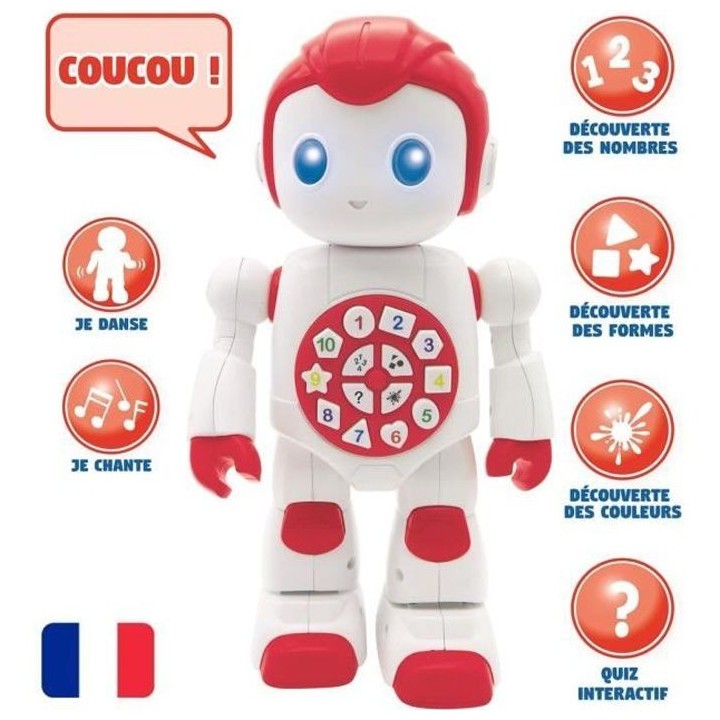 POWERMAN BABY - Robot Parlant Interactif Jouet d'éveil et d'apprentis