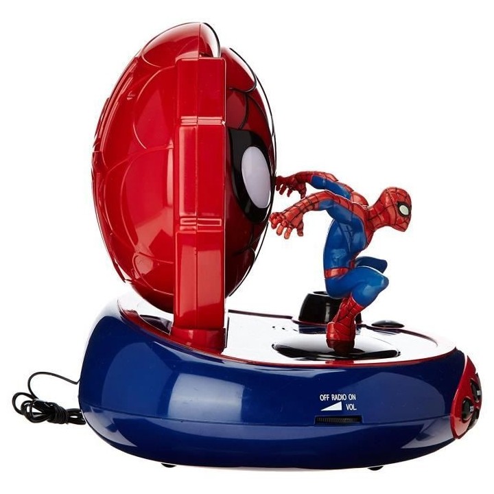 SPIDER-MAN - Réveil projecteur avec effets sonores et veilleuse inté