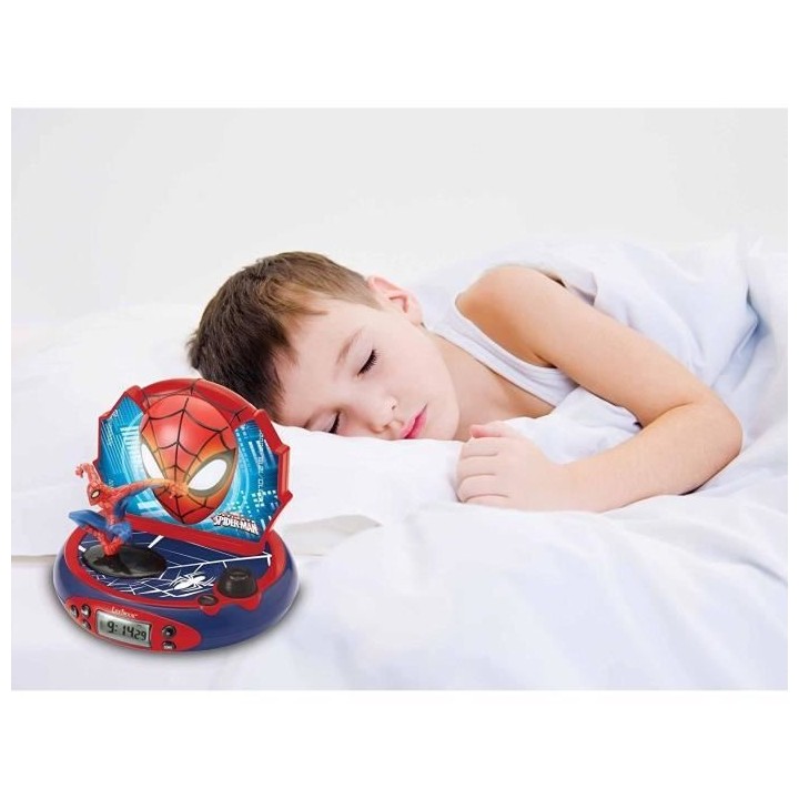 SPIDER-MAN - Réveil projecteur avec effets sonores et veilleuse inté