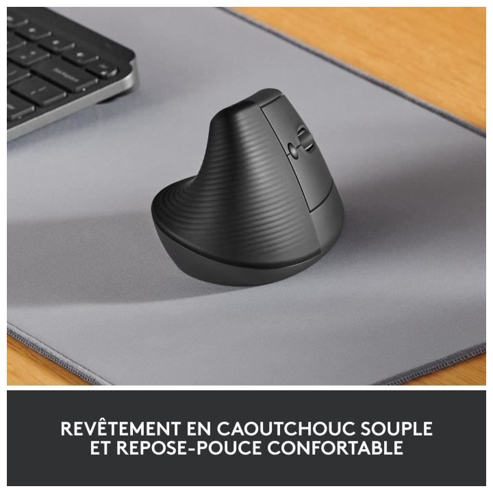 Souris Sans Fil Logitech Lift Ergonomique Verticale, Bluetooth ou réc