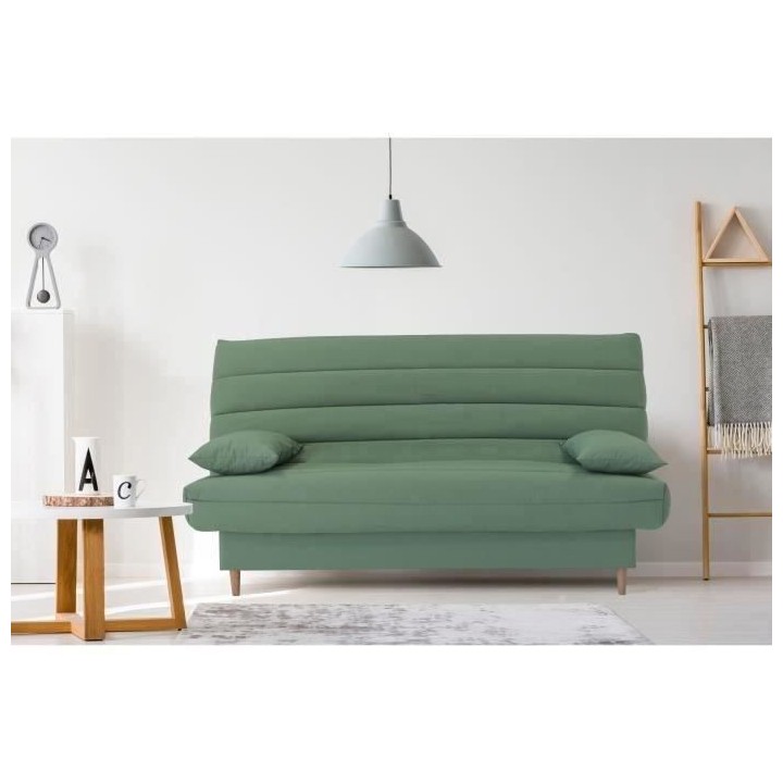 Banquette clic clac 3 places - tissu Green bay - Style contemporain -
