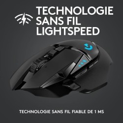 LOGITECH G - Souris gaming sans fil G502 Lightspeed - Noir