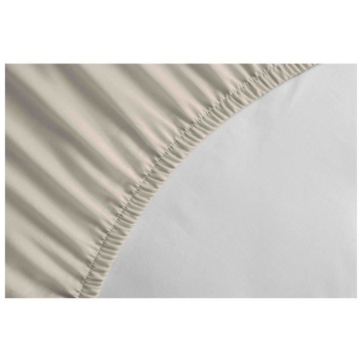 Drap housse - 100% coton - 140 x 190 + Bonnet 25 cm - LOVELY HOME