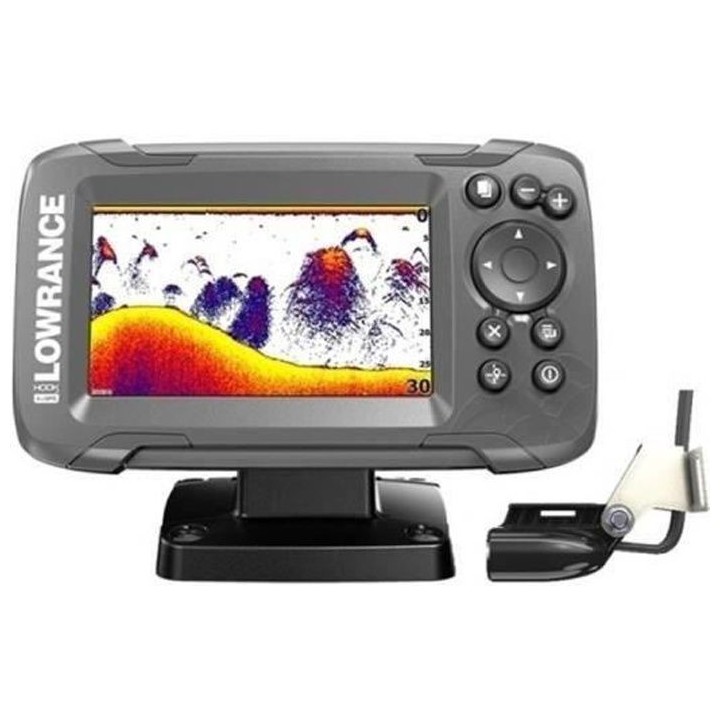 LOWRANCE Sondeur Hook²-4X GPS + Sonde TA 200Khz Large Faisceau