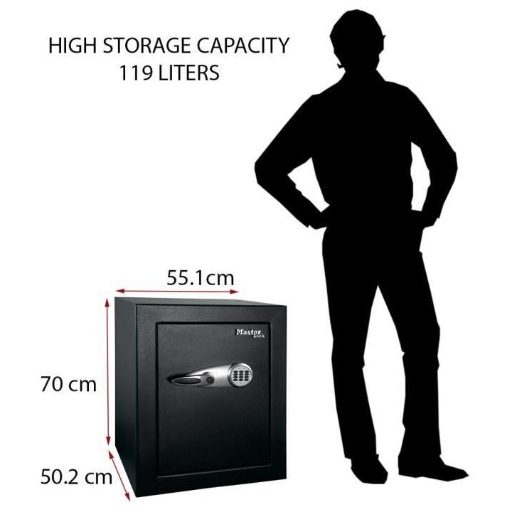 MASTER LOCK Coffre-Fort Haute Sécurité [Combinaison Électronique] [