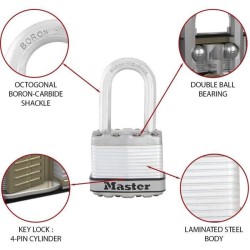 Master Lock Cadenas Excell Acier laminé 45 mm M1EURDLF