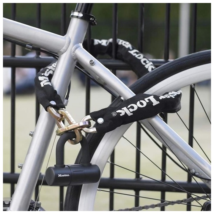 Master Lock Chaîne avec serrure Mini U Acier 90 cm x 10 mm 8234EURDPR