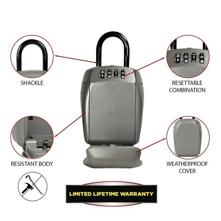 Master Lock Coffre a clés mural renforcé 5414EURD