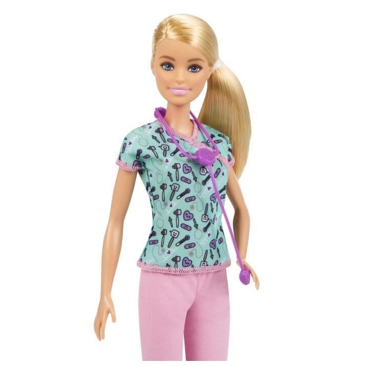 Barbie - Barbie Infirmiere - Poupée Mannequin - Des 3 ans