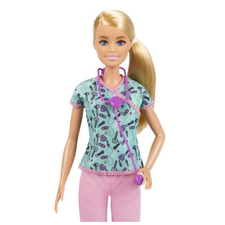 Barbie - Barbie Infirmiere - Poupée Mannequin - Des 3 ans