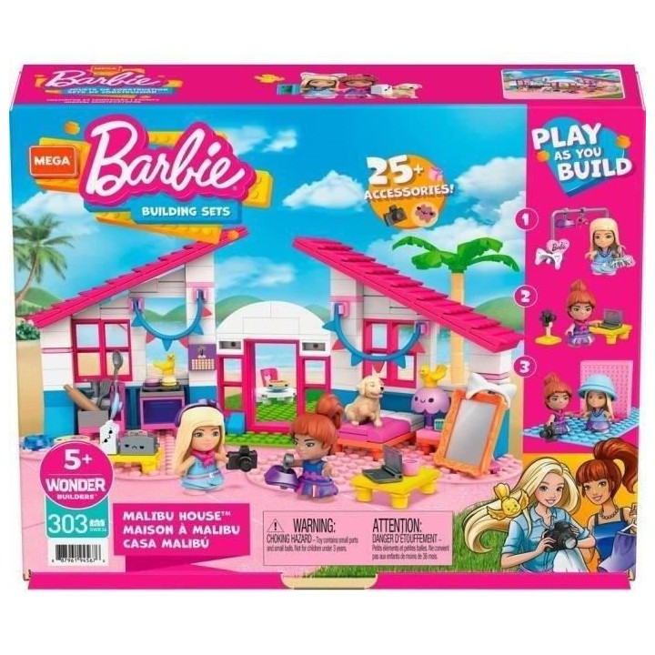 Mega Construx Barbie - Maison a Malibu - Briques de construction - Des