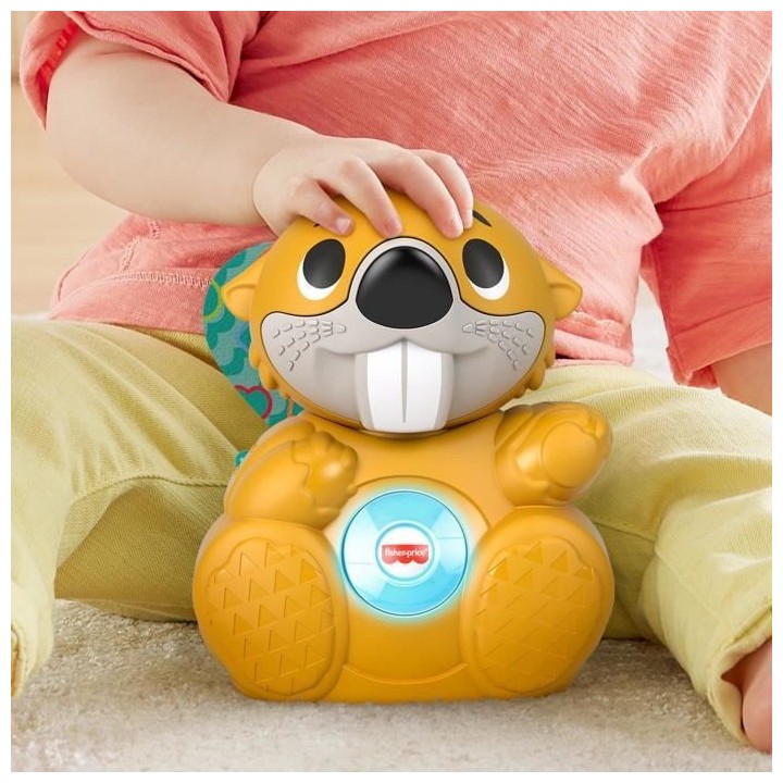 Fisher-Price - Linkimals Hector le Castor - Jouet d'éveil - Des 9 moi