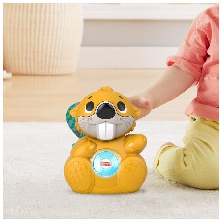 Fisher-Price - Linkimals Hector le Castor - Jouet d'éveil - Des 9 moi