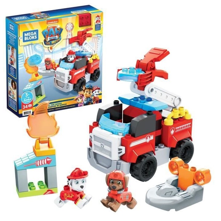 Mega Bloks - Coffret Pompier Pat' Patrouille - Briques de construction