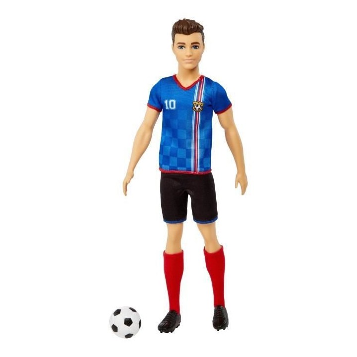 Barbie - Ken Footballeur - Poupée Mannequin - Des 3 ans